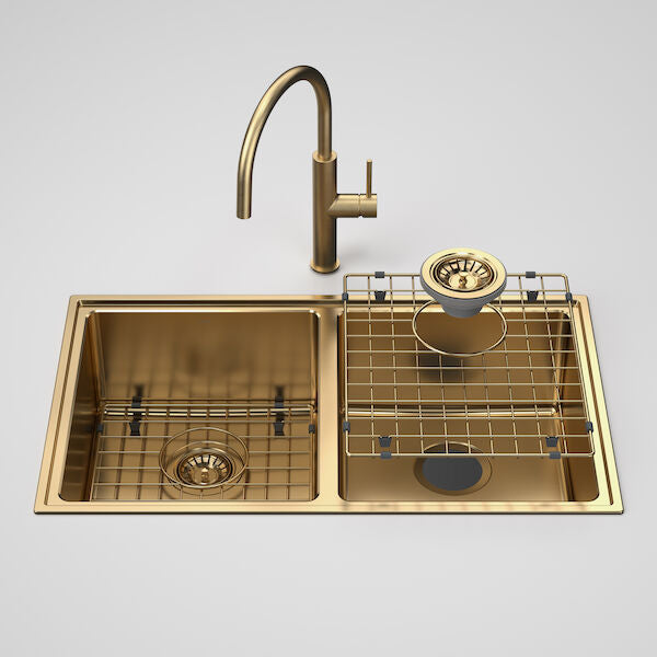 Caroma Urbane® II Double Bowl Sink with Liano II Sink Mixer