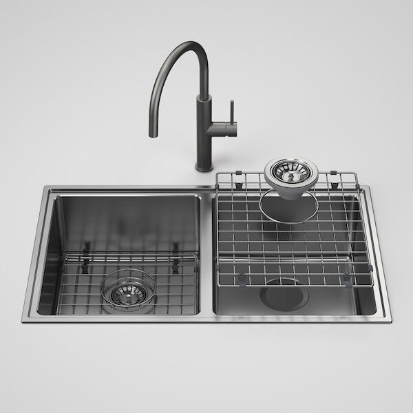 Caroma Urbane® II Double Bowl Sink with Liano II Sink Mixer