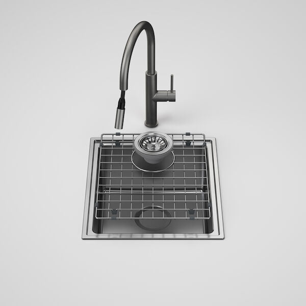 Caroma Urbane® II Single Bowl Sink with Liano II Pull Out Sink Mixer