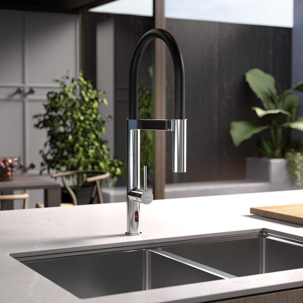 Caroma Liano II Pull Down Sensor Sink Mixer with Dual Spray - Lead Free