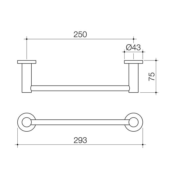 Caroma Liano II Hand Towel Rail