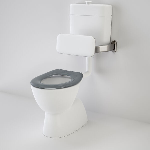 Caroma Care 200 V2 Connector (S Trap) Suite with Backrest and Single Flap Seat