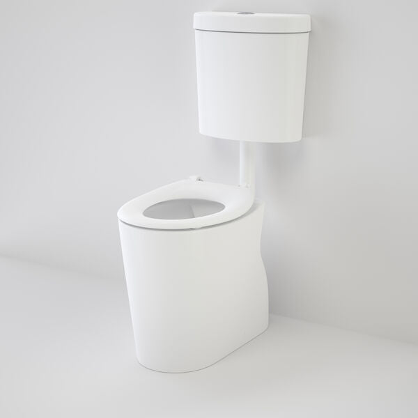 Caroma Care 610 Cleanflush Connector S Trap Suite with Caravelle Single Flap Seat