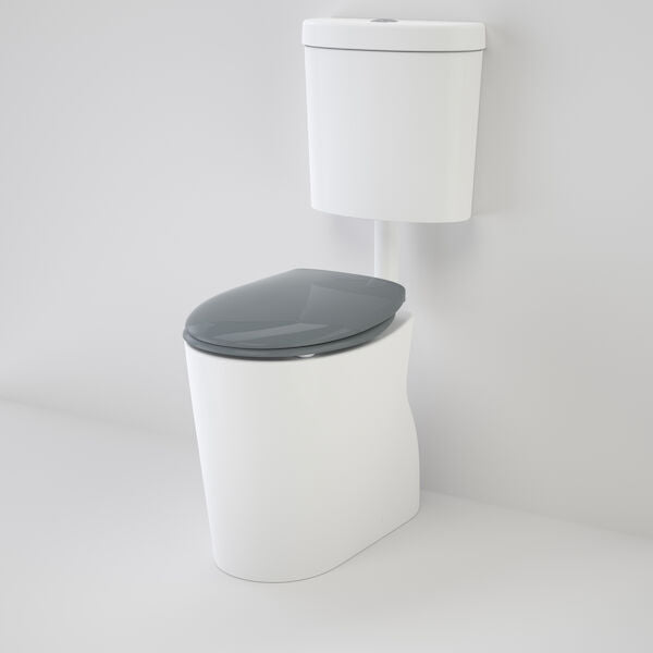 Caroma Care 610 Cleanflush Connector S Trap Suite with Caravelle Double Flap Seat