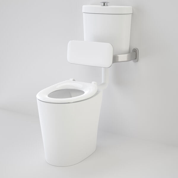 Caroma Care 610 Cleanflush Connector P Trap Suite with Backrest and Caravelle Single Flap Seat