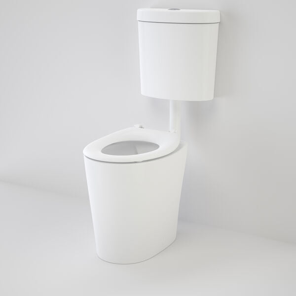 Caroma Care 610 Cleanflush Connector P Trap Suite with Caravelle Single Flap Seat