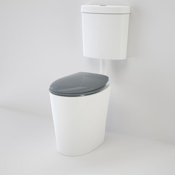 Caroma Care 610 Cleanflush Connector P Trap Suite with Caravelle Double Flap Seat