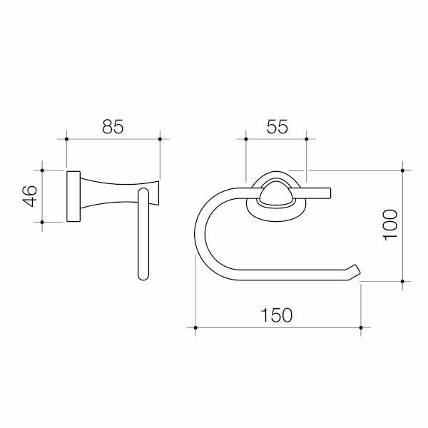 Caroma Acacia Toilet Roll Holder