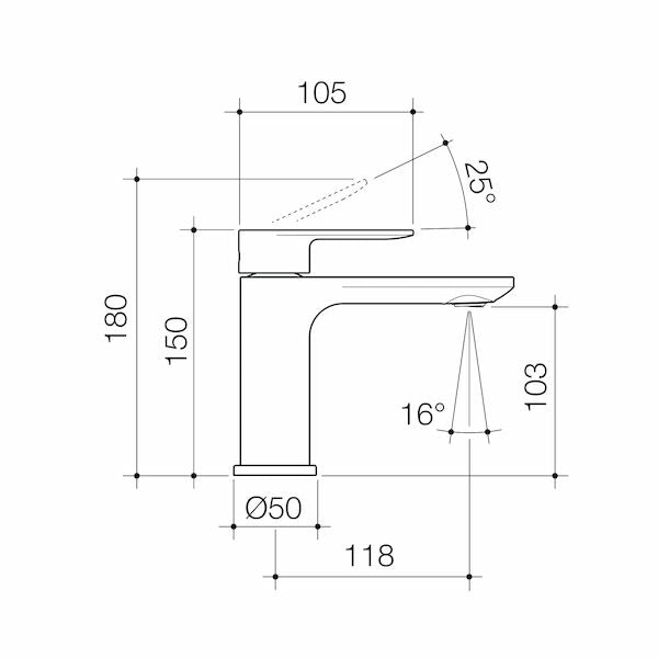 Caroma Urbane® II Basin Mixer - LF