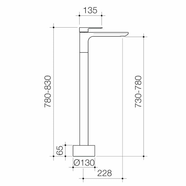 Caroma Urbane® II Freestanding Bath Filler