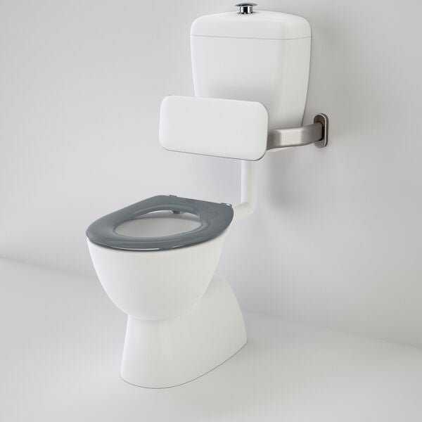 Caroma Care 400 Connector (S Trap) Suite with Backrest and Single Flap Seat