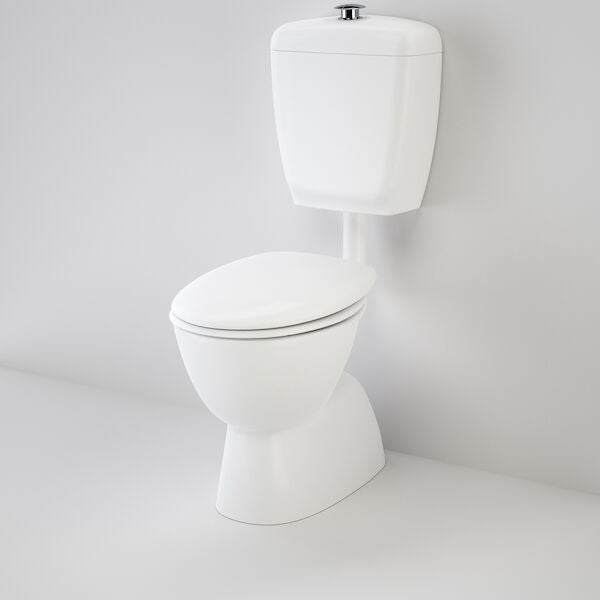Caroma Care 400 Connector (S Trap) Suite with Double Flap Seat
