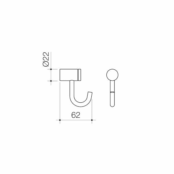Caroma Titan Robe Hook