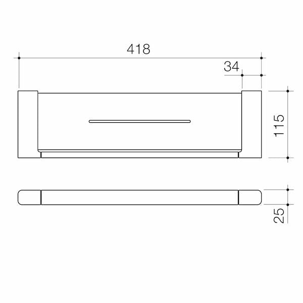 Caroma Luna® Metal Shelf