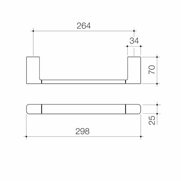 Caroma Luna® Hand Towel Rail