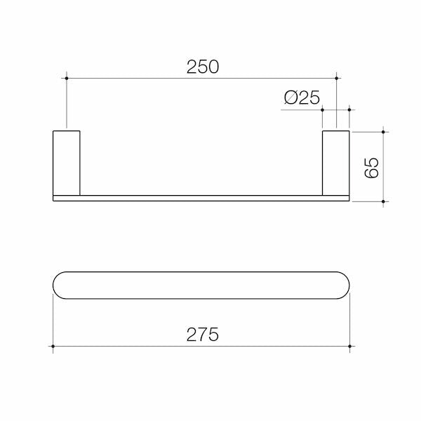 Caroma Urbane® II Hand Towel Rail