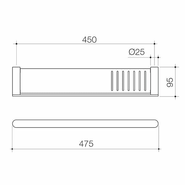 Caroma Urbane® II Bathroom Shelf