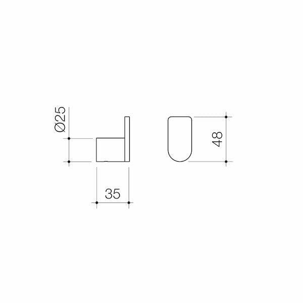 Caroma Urbane® II Robe Hook