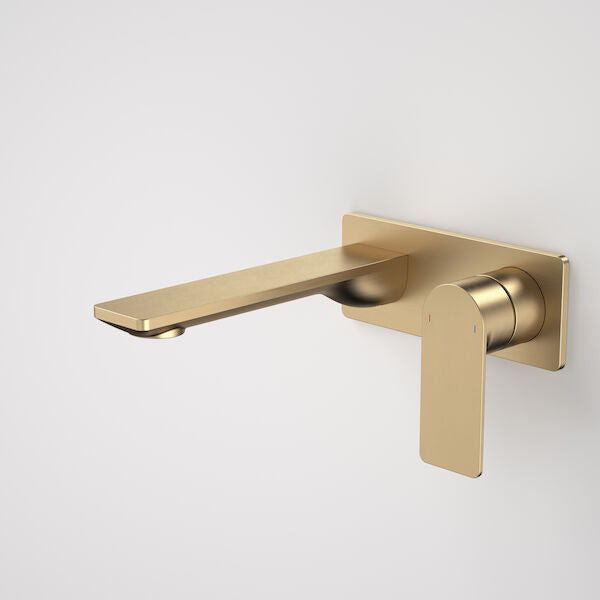 Caroma Urbane® II 180mm Wall Basin / Bath Mixer - Rectangular Cover Plate Sales Kit - LF