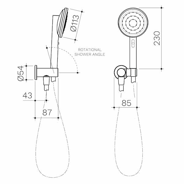 Caroma Urbane® II Hand Shower