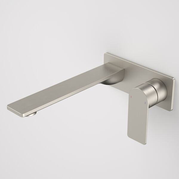Caroma Urbane® II 220mm Wall Basin / Bath Mixer - Rectangular Cover Plate - Sales Kit - LF