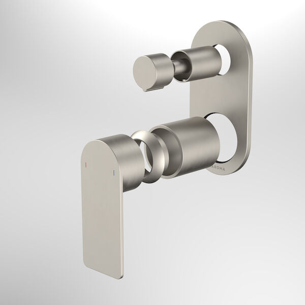 Caroma Urbane II Bath / Shower Mixer With Diverter Trim Kit - Round Cover Plate