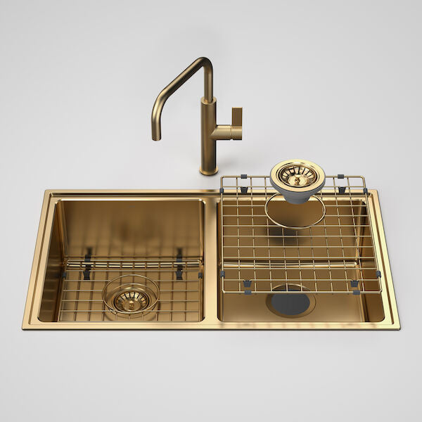 Caroma Urbane® II Double Bowl Sink with Caroma Urbane® II - Sink Mixer