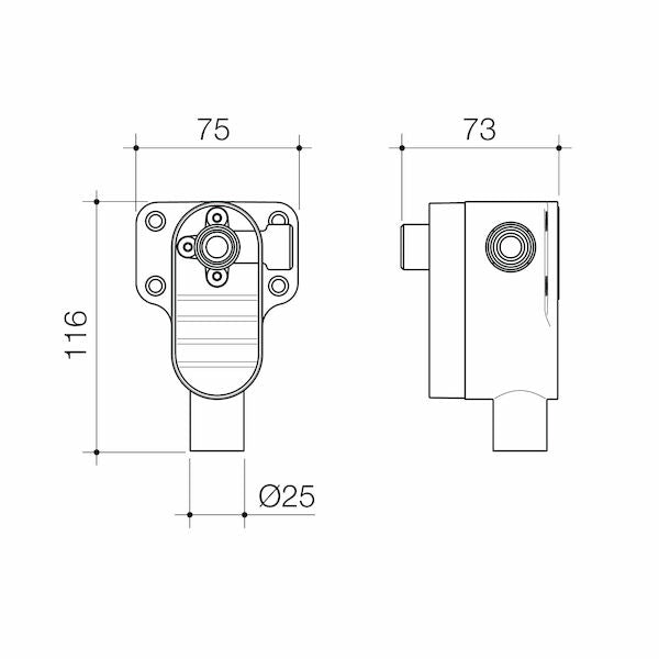 Caroma Universal Sensor Rough in Kit - Lead Free