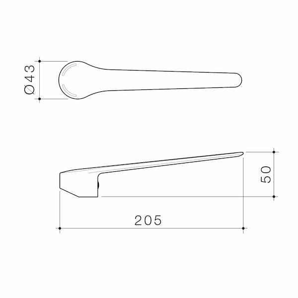 Caroma Opal® Optional Care Handle W/C 