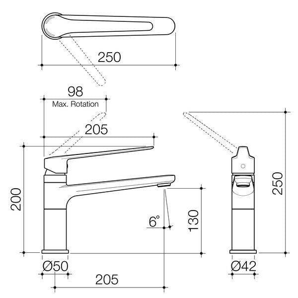 Caroma Opal® Sink Mixer with Care Handle H/C - LF