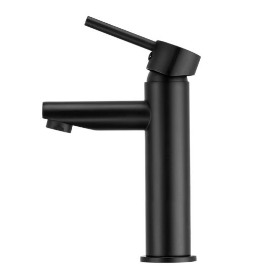 LUCID PIN Series Round Black Basin Mixer(Tall Vesion)