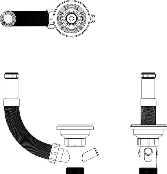 Clark Flexible Bypass & Basket Waste