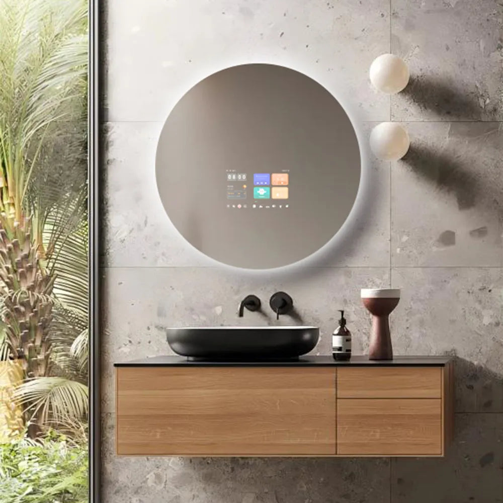 Litecon Aura Series A1 Round Smart Mirror with Touch Display