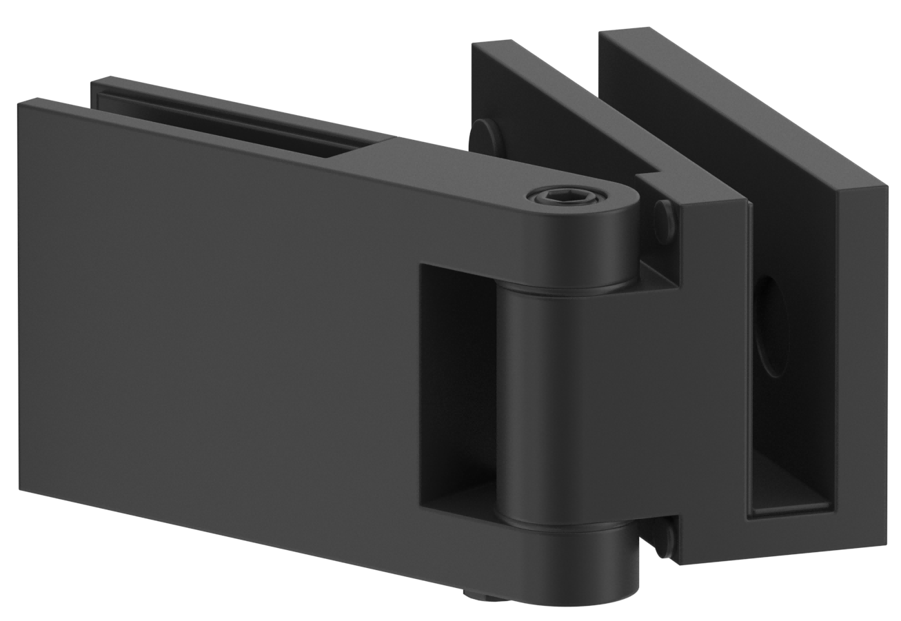 Bella Vista Shower Screen Overlap Hinge - Left/Right Hand - Black