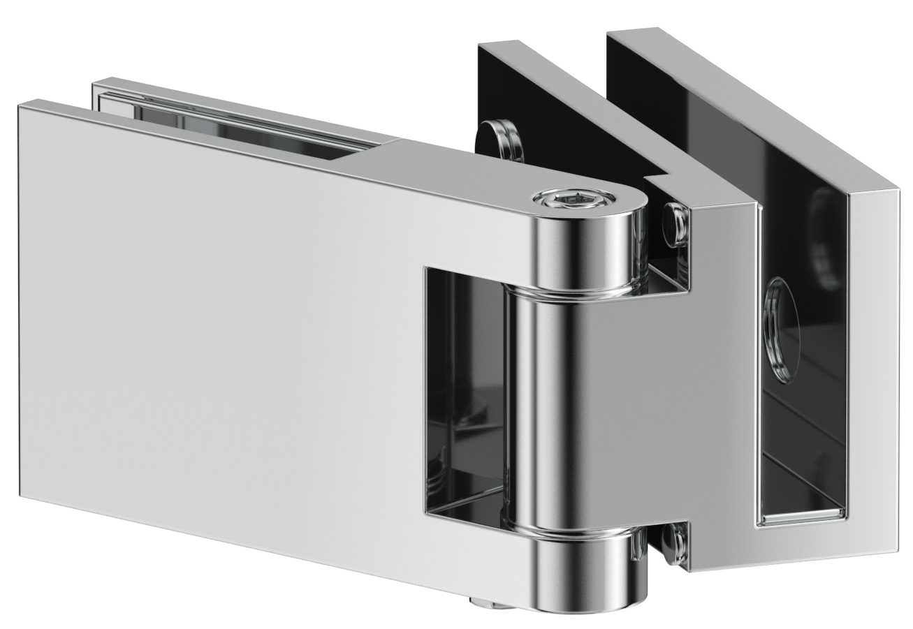 Bella Vista Shower Screen Overlap Hinge - Left/Right Hand - Chrome