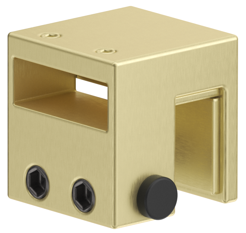 Bella Vista Shower Screen Overlap Rail Return Bracket - French Gold