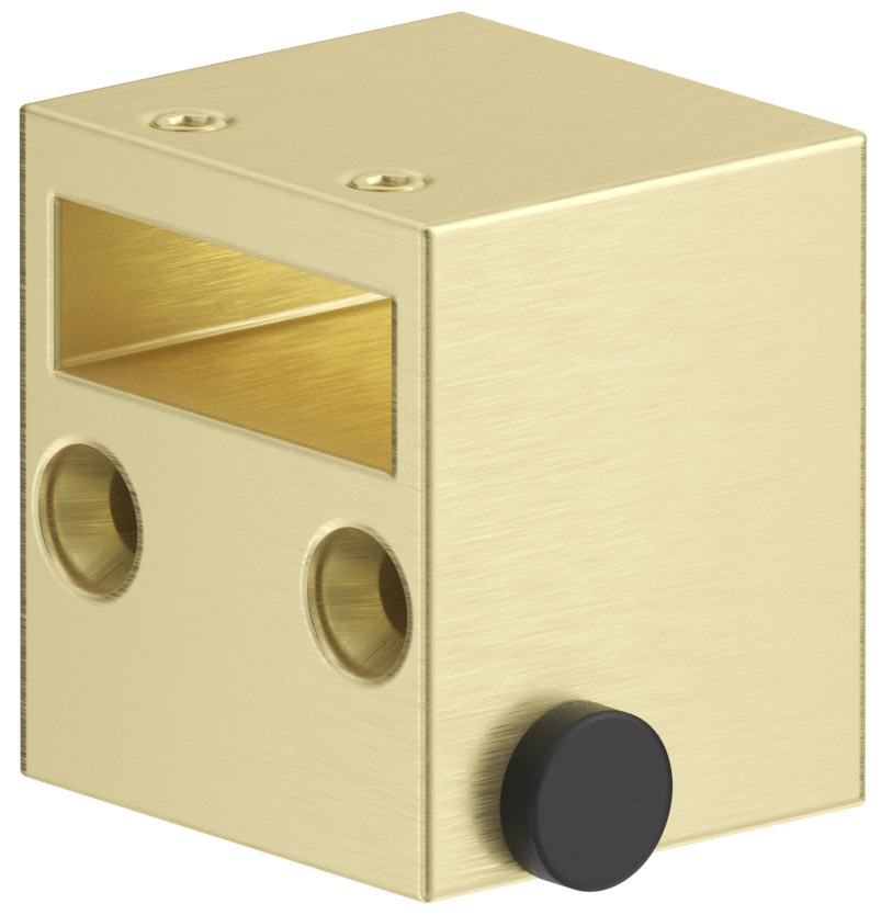 Bella Vista Shower Screen Overlap Rail Wall-to-Wall Bracket - French Gold