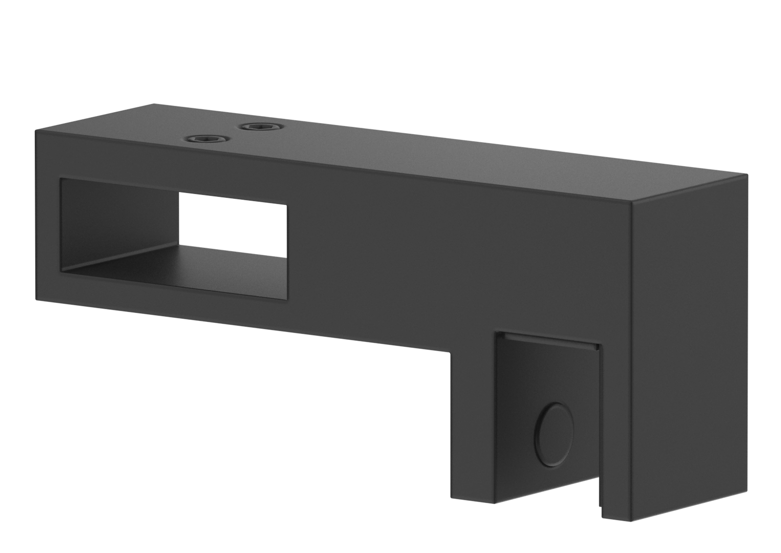 Bella Vista Shower Screen Overlap Rail to HP Arm - Black