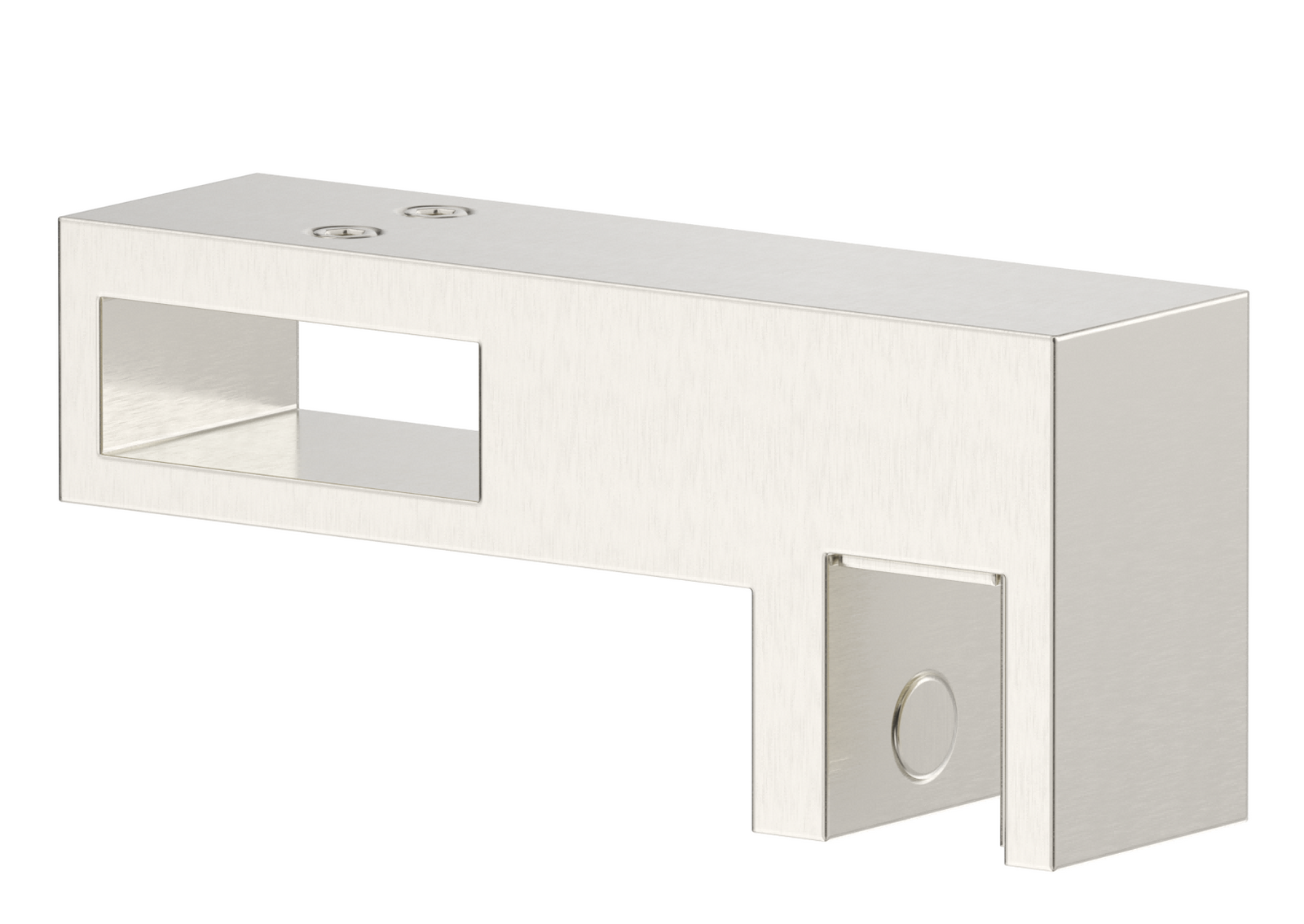 Bella Vista Shower Screen Overlap Rail to HP Arm - Brushed Nickel