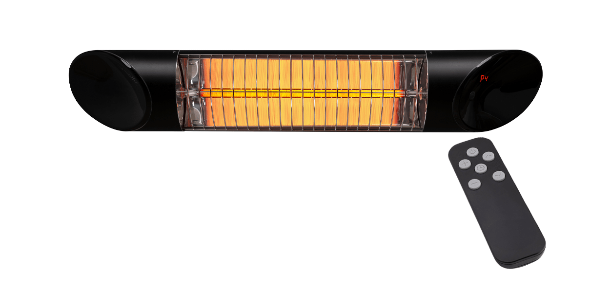 Ash 1200W Wall Mounted Outdoor Heater with Remote