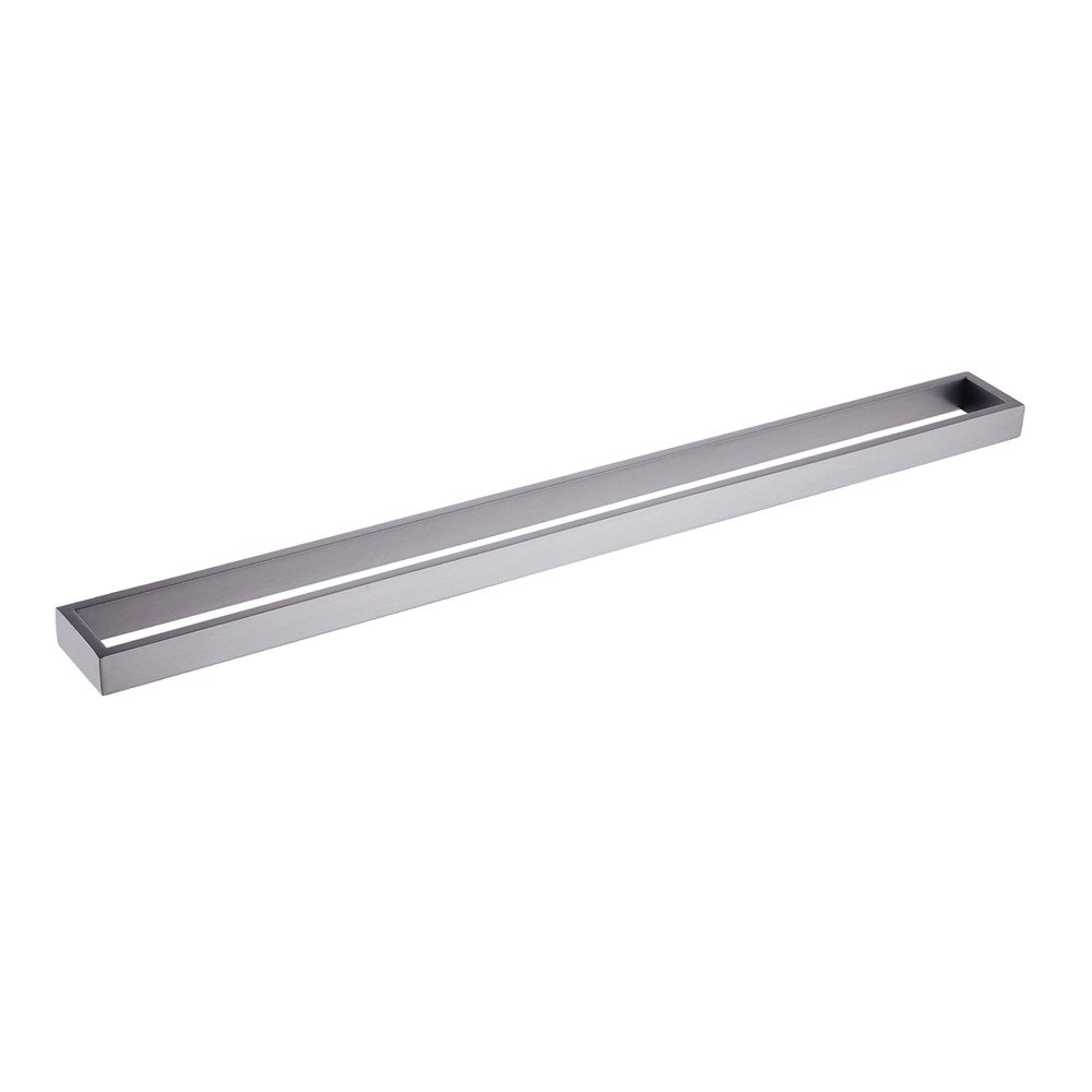 Cavallo Gun Metal Grey Square Single Towel Rail 800mm
