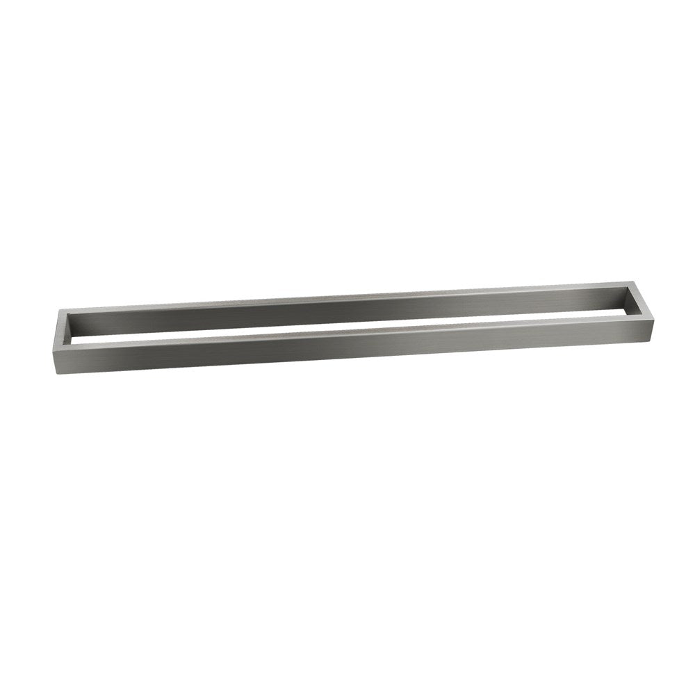 Cavallo Gun Metal Grey Square Single Towel Rail 600mm