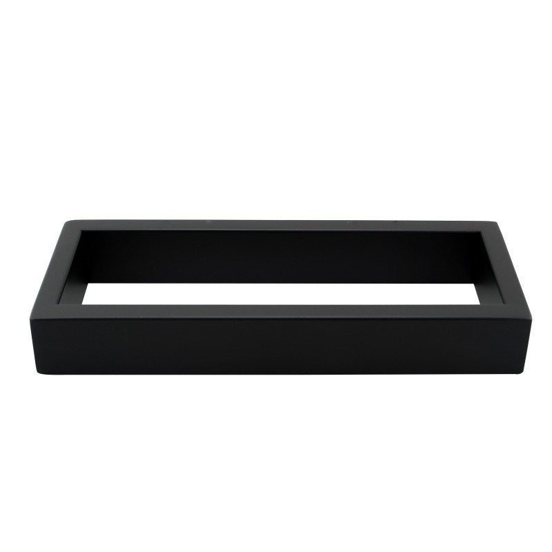Cavallo Matte Black Square Hand Towel Rail 260mm