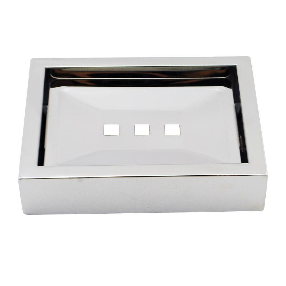 Cavallo Chrome Square Soap Dish