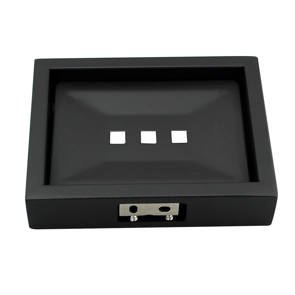 Cavallo Matte Black Square Soap Dish