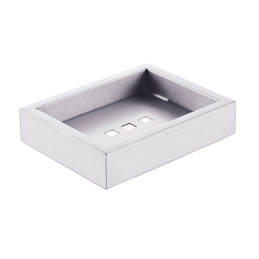 Cavallo Brushed Nickel Square Soap Dish