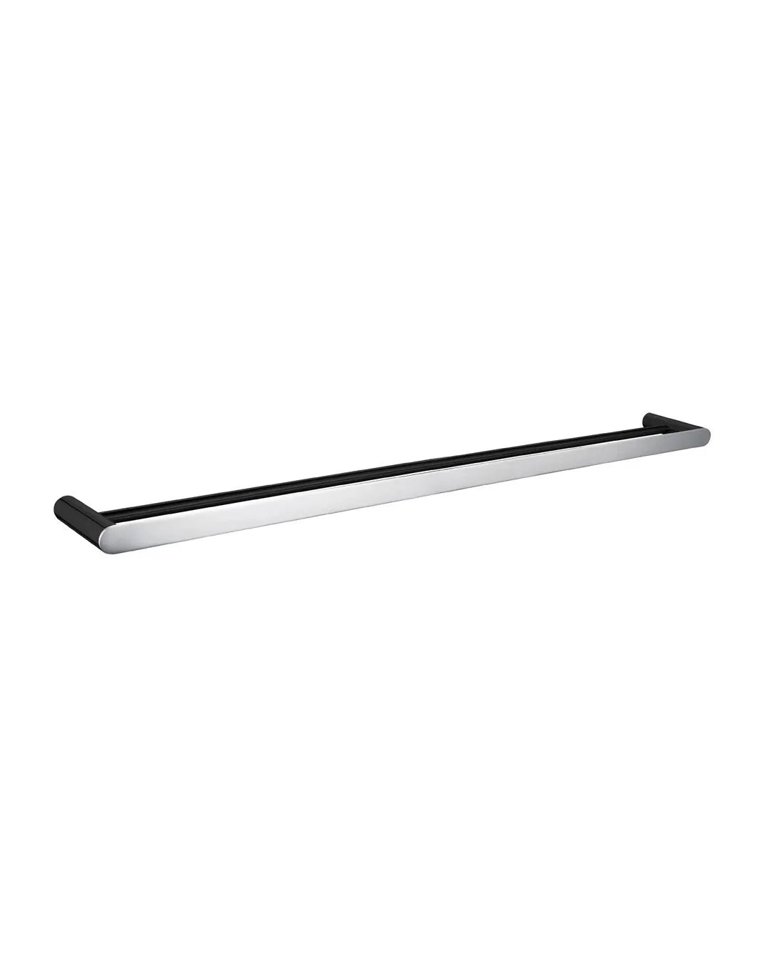 RUSHY Chrome Double Towel Rail 600mm Black&amp;Chrome