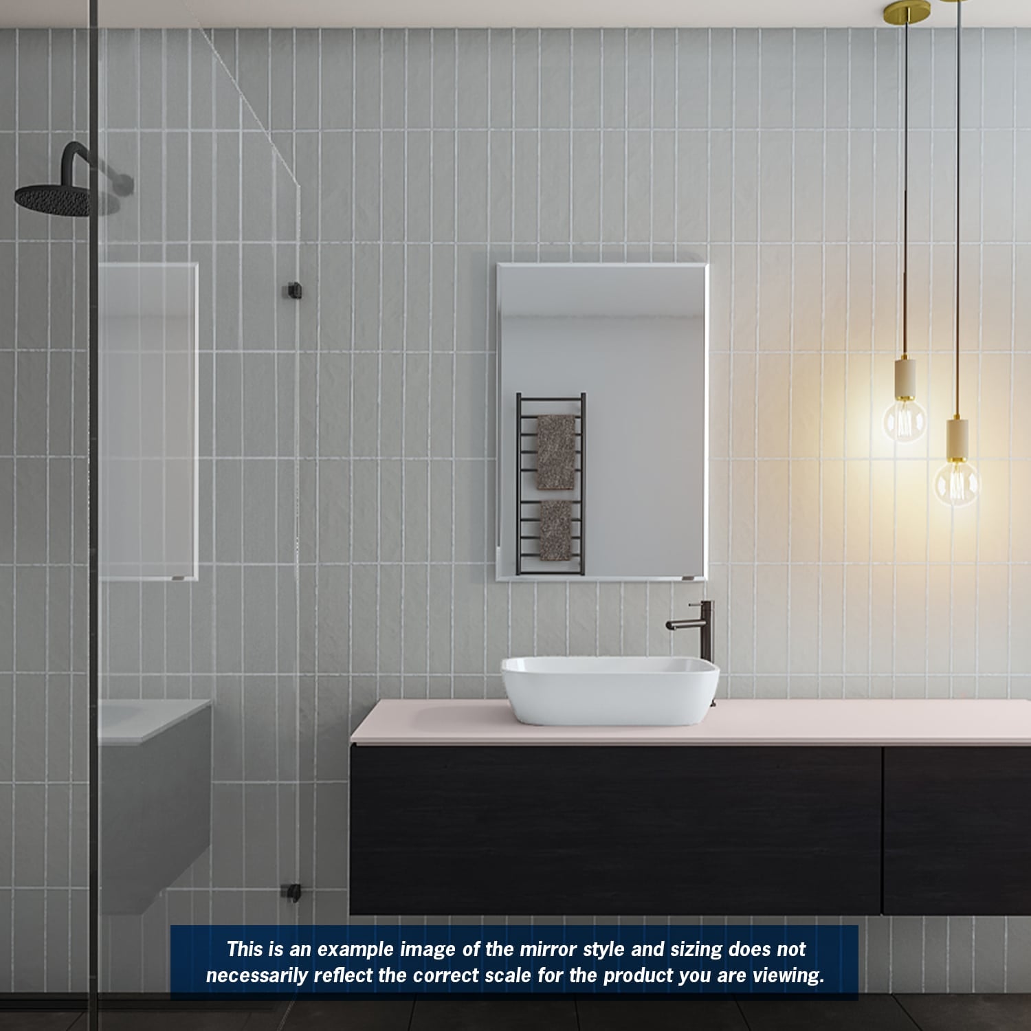 Montana Square 25 mm Bevel Edge Mirror