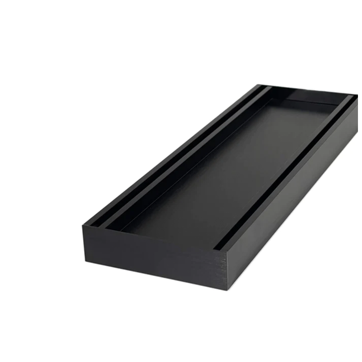 Muses Aluminium Brushed Black Ezy Flow Tile Insert Grate  300 * 100 * 21mm