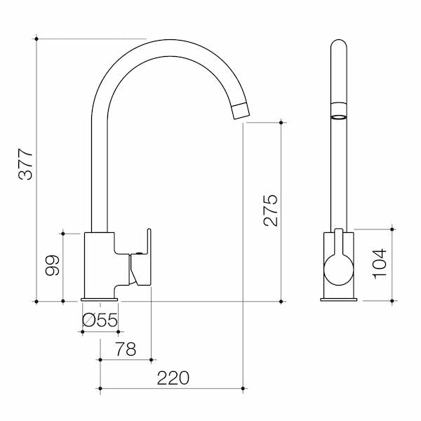 Stylus Basis R2 Sink Mixer